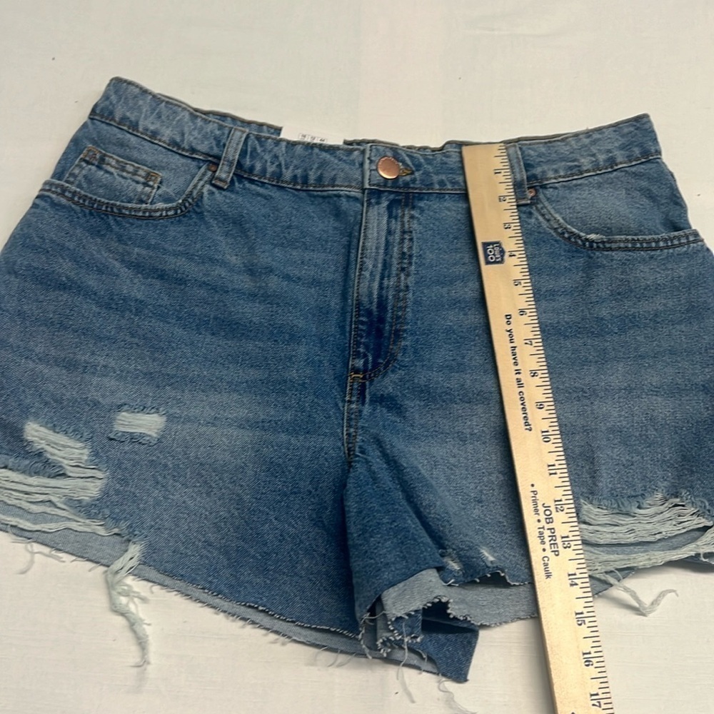 Cotton On Curve A-Line High Rise Denim Short- Size 12 - Picture 7 of 8